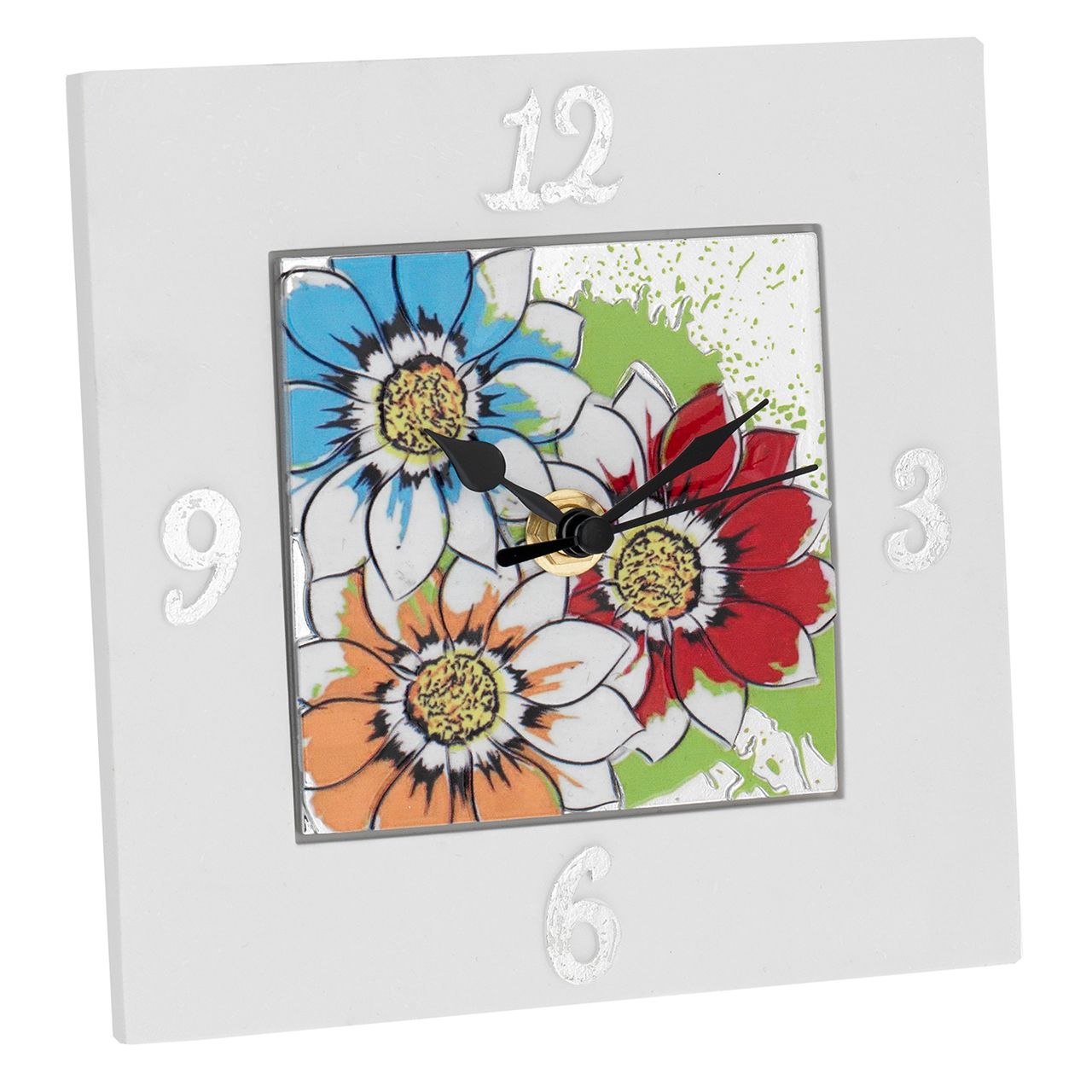 OROLOGIO QUADRATO 15*15 CON DECO MAIOLICA 1
